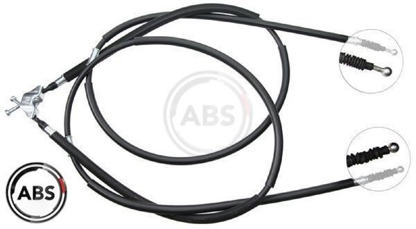 A.B.S. K10055 Seilzug FüR Feststellbremse Handbremsseil Bremsseil FüR Opel-image