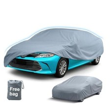 Sedan Car Covers All-Weather Protection, 1-Sedan C5 196"-205" Basic Guard-Grey