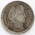 F 1897 Barber Dime