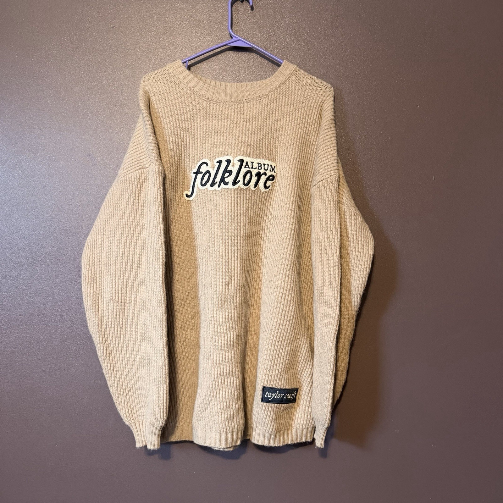 Taylor Swift Folklore Patch Chenille Sweater - image 2