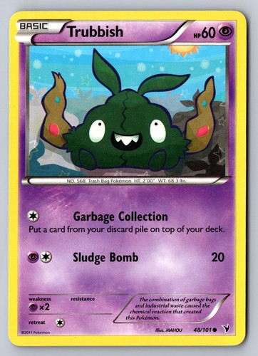 Trubbish 48/101 Common Noble Victories Lightly Played 2011