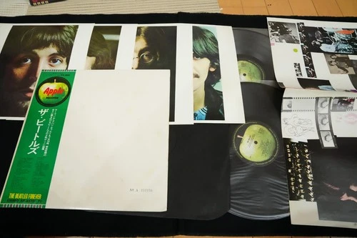 THE BEATLES - WHITE ALBUM w/POSTER - JAPAN VINYL 2LP FOREVER OBI AP-8570-71