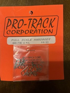 Pro-Track - 322 -  FULL SCALE HARDBODY - Hood Pins (12 Pcs)- 1/24 Slot Car