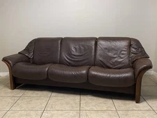 Ekornes Stressless ‘El Dorado’ Low Back Leather Sofa Recliner Norway Furniture