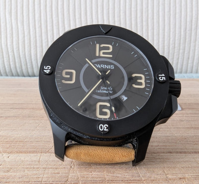 Parnis 47mm Herren-Militäruhr mit Automatikwerk Miyota 8215, Saphirglas
