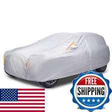 Caromop 10-Layer Waterproof Car Cover All Weather Protection Snow Rain Sun