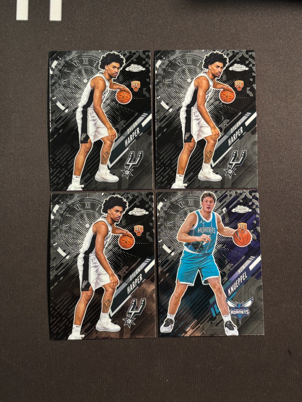 2025-26 Topps Chrome Basketball Go Time Lot4 Dylan Harper Kon Knueppel BJLB
