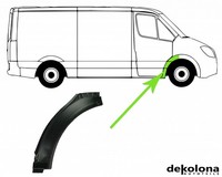 Reparaturblech Radhaus Rechts Vorne FüR Ford Transit Bus Kasten 00-06