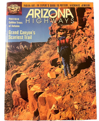 ARIZONA HIGHWAYS #10 Oct 1996 Grand Canyon's Scariest Trail FREE