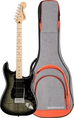 Fender Squier Affinity Stratocaster Black Burst HSS E-Gitarre Gigbag Set Tasche - Bild 1 von 4