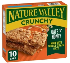 Nature Valley Crunchy Granola Bars, Oats 'n Honey, 5ct, 230g