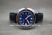 Cinturino orologio gomma silicone morbido 22 mm cuciture bianche per orologi Doxa 300T