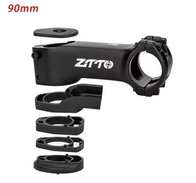 ZTTO Vorbau 90mm -7° 31.8mm Fahrrad MTB Rennrad mit Spacern Innenverlegung Black