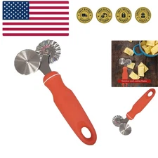 Grip-EZ Pastry, Red Ravioli Wheel