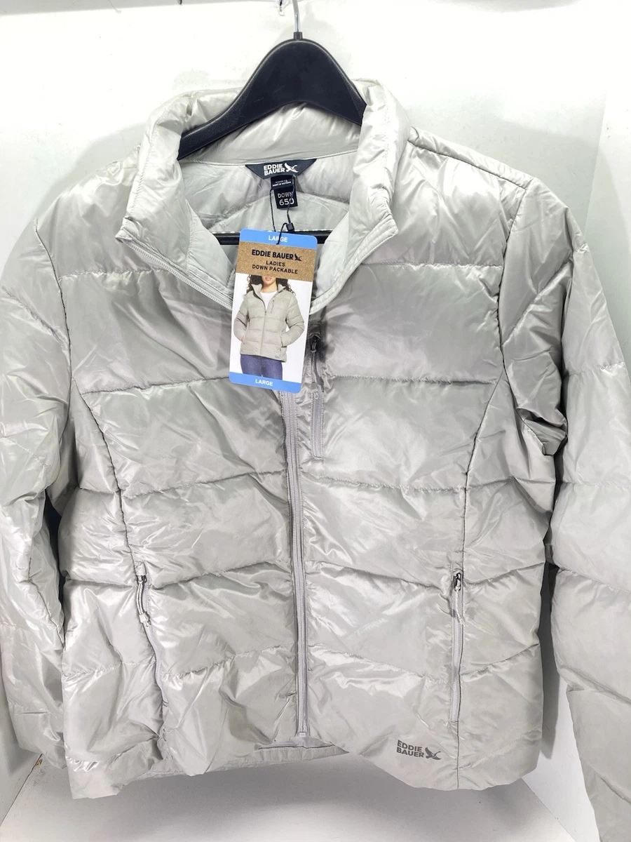 ジャケット・アウター Eddie Bauer puffer jacket silver achive Eddie Bauer Silver Regular Size Coats, Jackets & Vests for Women