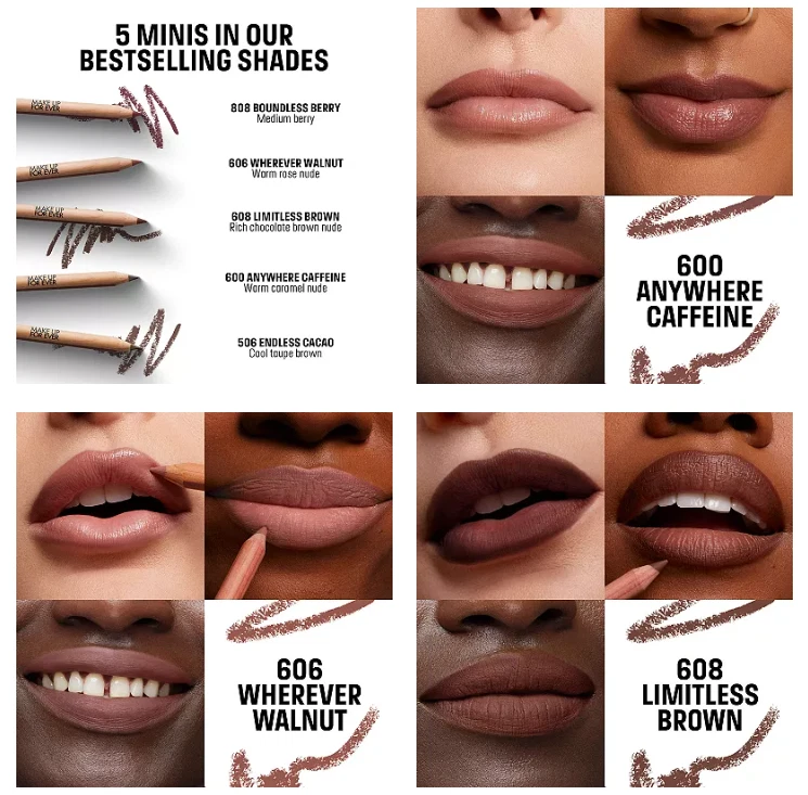 Набор цветных карандашей для губ MAKE UP FOR EVER Mini Artist - Изображение 3 из 3