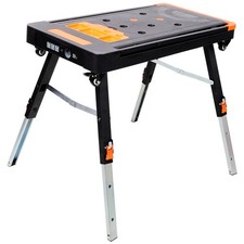 8-in-1 Folding Work Table Workbench with Whee...