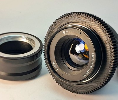 Helios 44M 58mm f/2 Soviet Lens + Micro 4/3 Adapter | Swirly Bokeh | M42 Mount