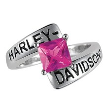 Harley-Davidson® July Birthstone Ring - Faux Ruby - size 5 D4J8821