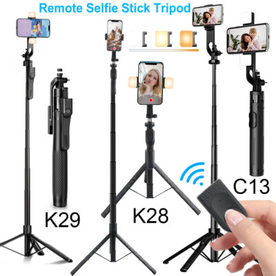 Portable Wireless Remote Selfie Stick Tripod Phone Stand For iPhone and Samsung