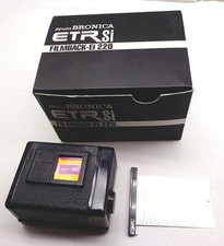6 x 4.5 Zenza Bronica ETR Si Film Back Ei 220 In Box w/ Dark Slide - FREE SHIP 