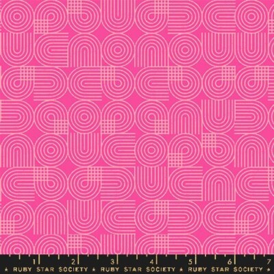 Fat Quarter Ruby Star Society ''Pivot'' Burners Geometric Playful Pink