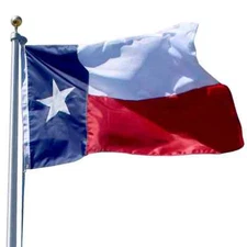 Texas Flag 3X5 FEET Embroidered 210D Nylon State Flag by Ruffin Flag Georgia USA