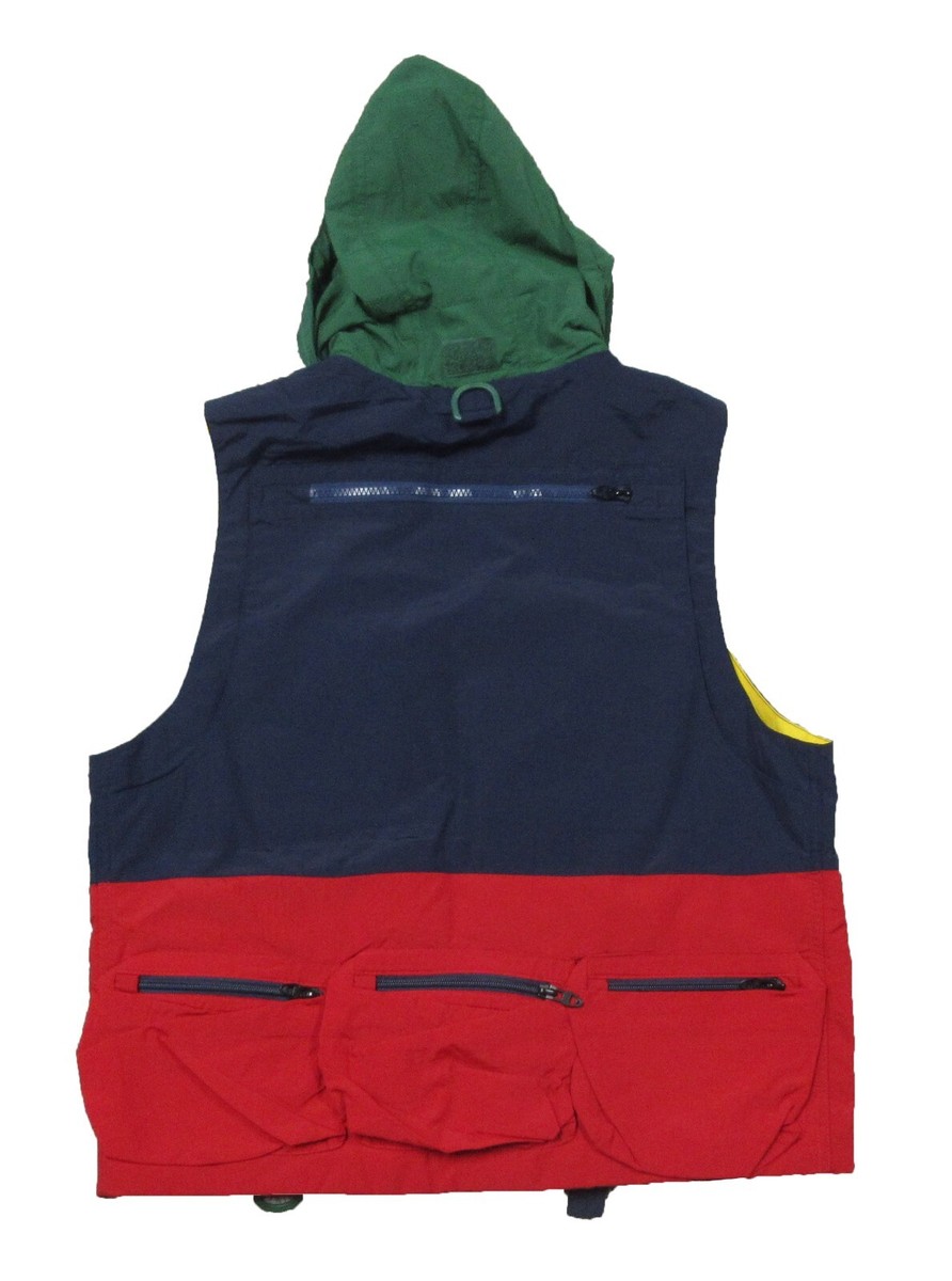 Polo Ralph Lauren Men's Navy Multi Colorblock Nylon Utility Polo Ralph Lauren Men's Navy Multi Colorblock Nylon Utility