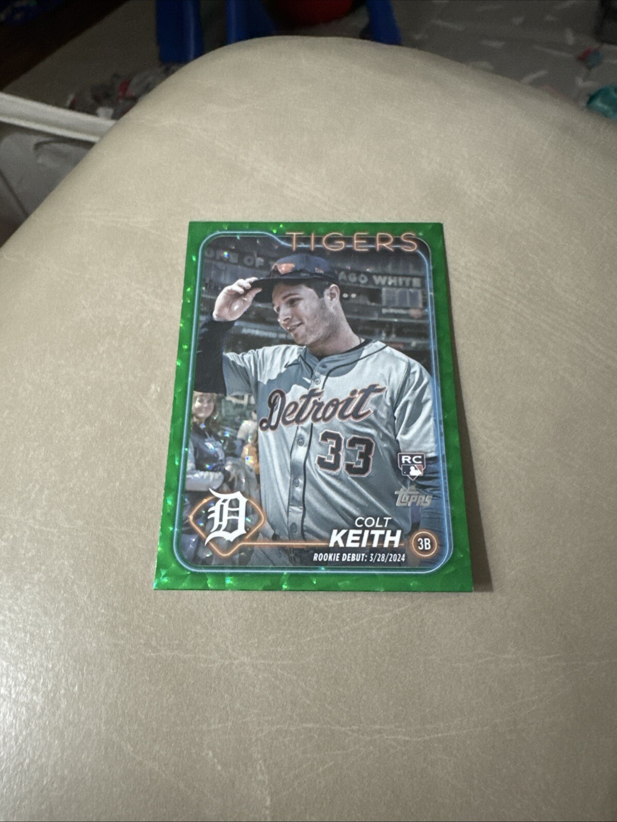 2024 Topps Update COLT KEITH US192 RC Green Crackle Foilboard /499