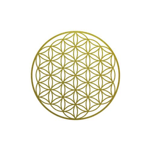 Sticker tattoo 10 cm gold car door window film flower of life flower of life - Picture 1 of 5