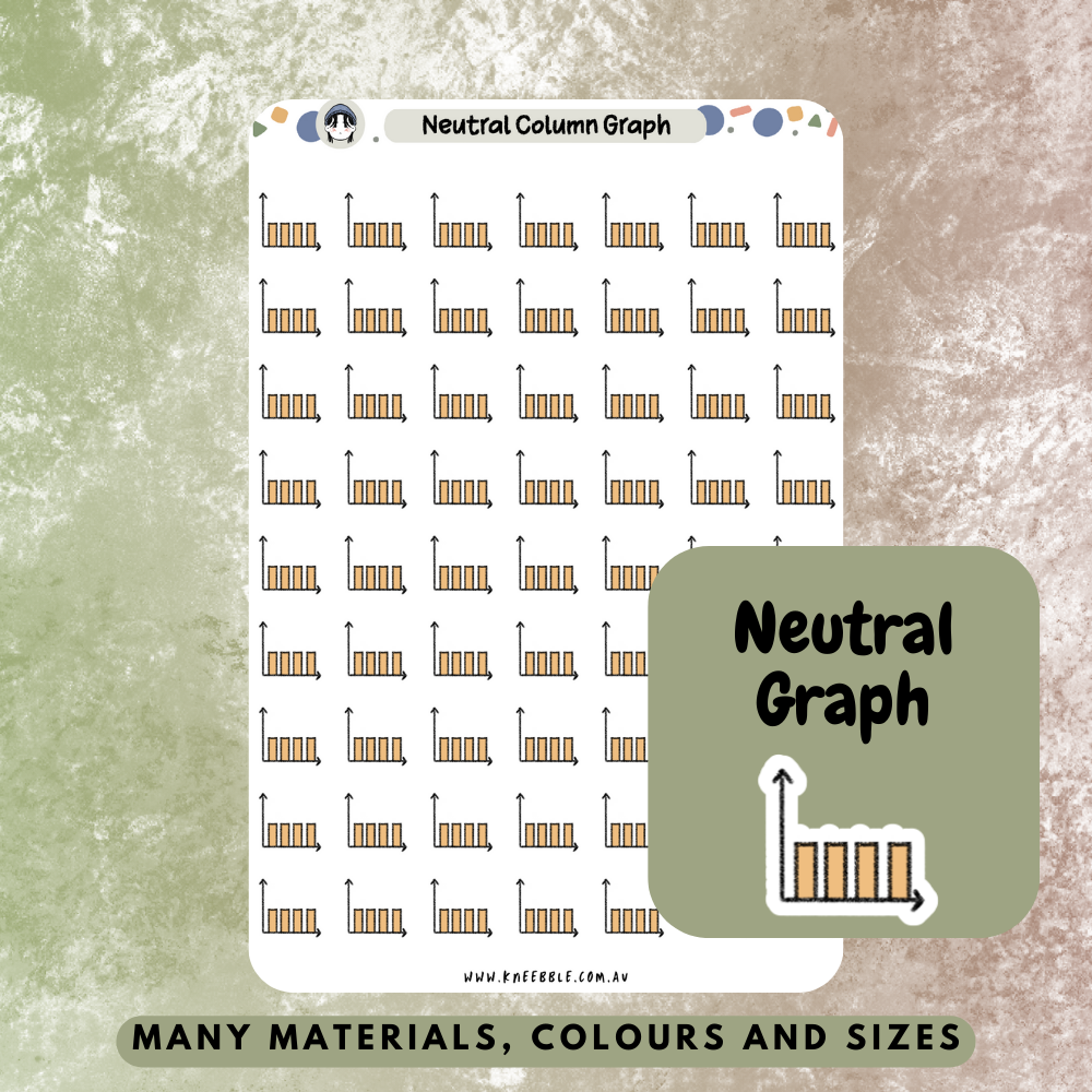 Neutral Graph Chart Planner Stickers