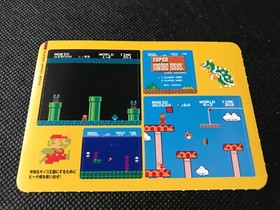 Super Mario Bros Famicom History Book Sealdass Sticker Japanese NINTENDO Rare