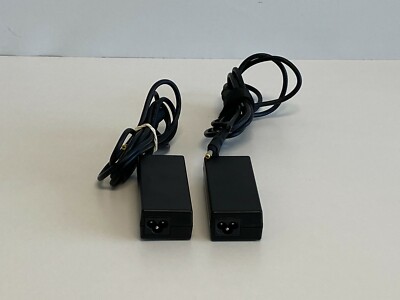 K14:  Lot of 2 HP TPC-DA54 Laptop Power Supply Adapter Charger