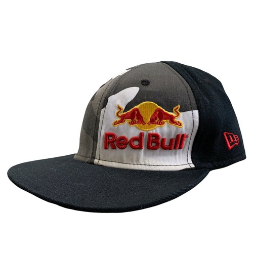 Red Bull Camo Hat Fitted Cap sz 7 1/2 