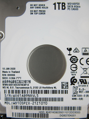 WD Western Digital WD10SPZX-21Z10T0 Hard Drive 1TB 2.5