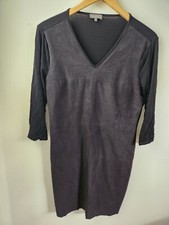 Vince Camuto Women's Faux Suede 3/4 Sleeve Black Dress Medium