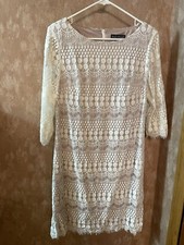 Jessica Howard Lace Overlay 3/4 Sleeve Dress. Size 12