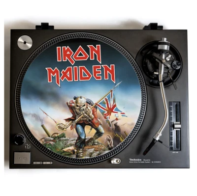 IRON MAIDEN Turntable Slipmat For Vinyl Records 12" DJ Slip Mat heavy metal mats