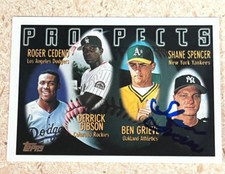 Shane Spencer signed autographed 1996 Topps Baseball Card New York Yankees