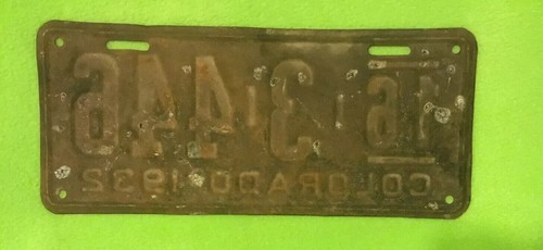 Vintage ~ 1932 ~ Colorado ~ Targa ~ 16 3 446 - Foto 3 di 3