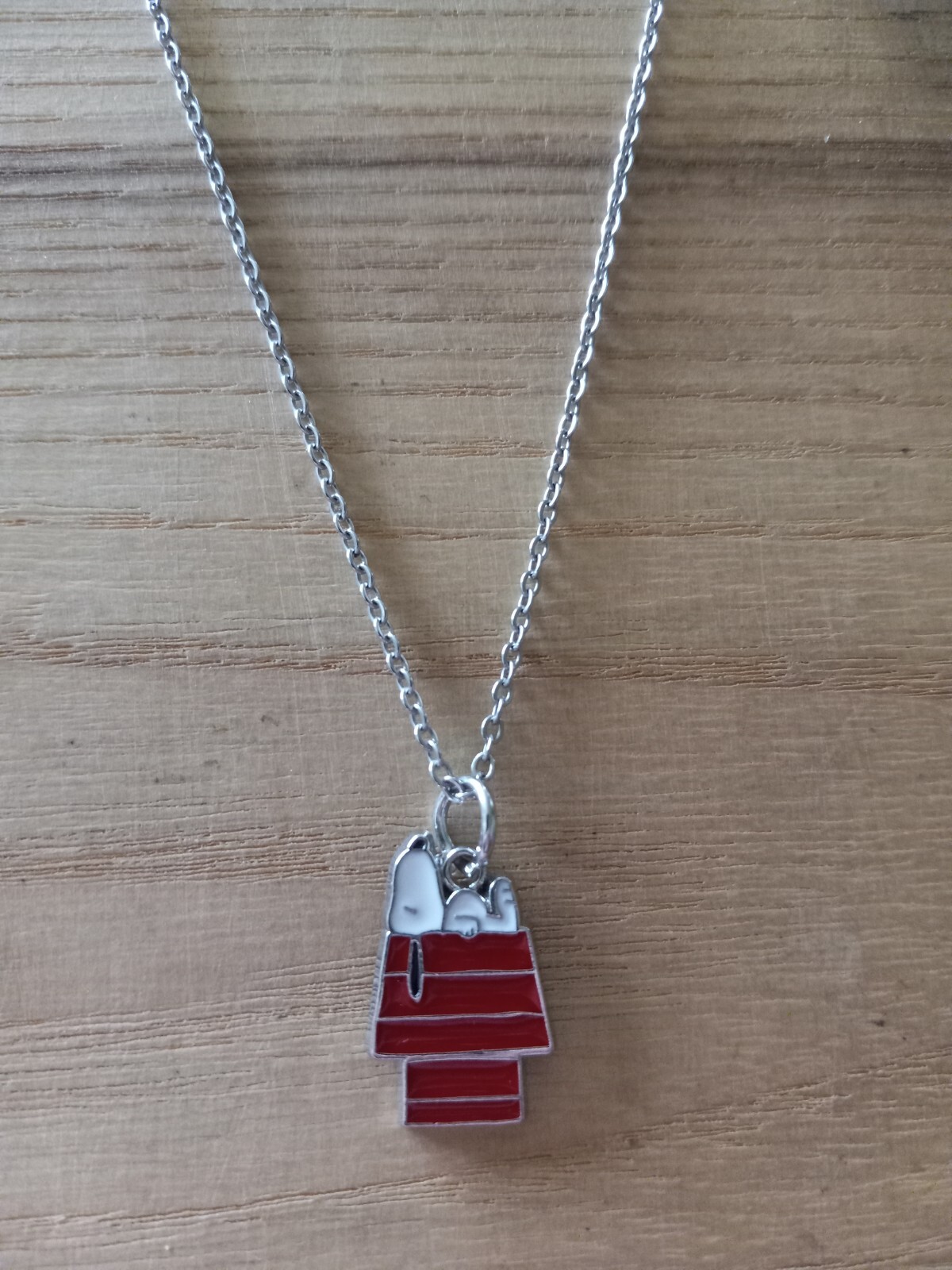 Snoopy Woodstock Enamel Pendant Necklace Peanuts Gift for Fans