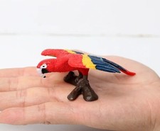 Scarlet Macaw Bird Animal Toy PVC Action Figure Kids Toys Party Gifts