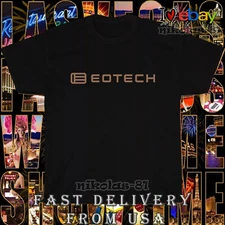 New Eotech Logo Men's T-Shirt Black/Navy American Tee Shirt Men