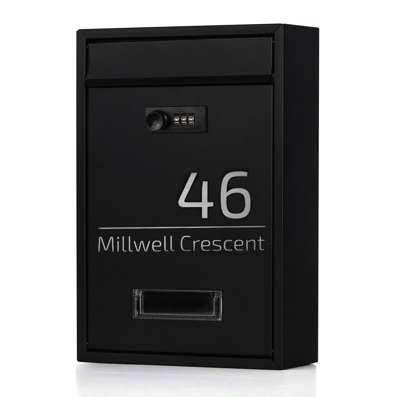 PERSONALISED LETTER BOX POST MAIL BOX WALL MOUNTED POST BOX LOCKABLE