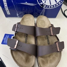 PICK SIZE - Birkenstock Arizona BS DARK BROWN Birko-Flor Sandals