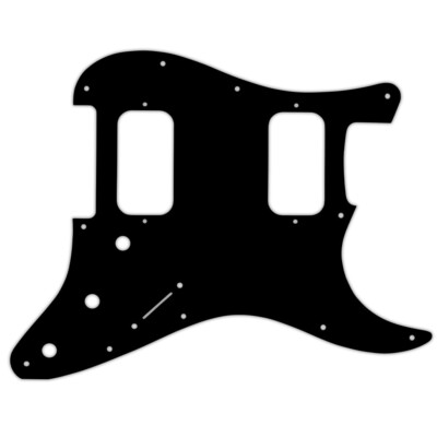 Pickguard Fender Big Apple & double FAT Stratocaster black/white/black 
