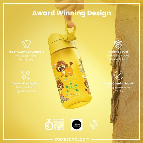 Leak Proof Kids Water Bottle, Recyclon, Baby Lions, 350ml (12oz) - Picture 6 of 7