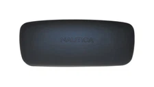 NAUTICA DARK NAVY BLUE COLOR SMALL HARD CARRYING CASE FOR EYEGLASSES / EYEWEAR