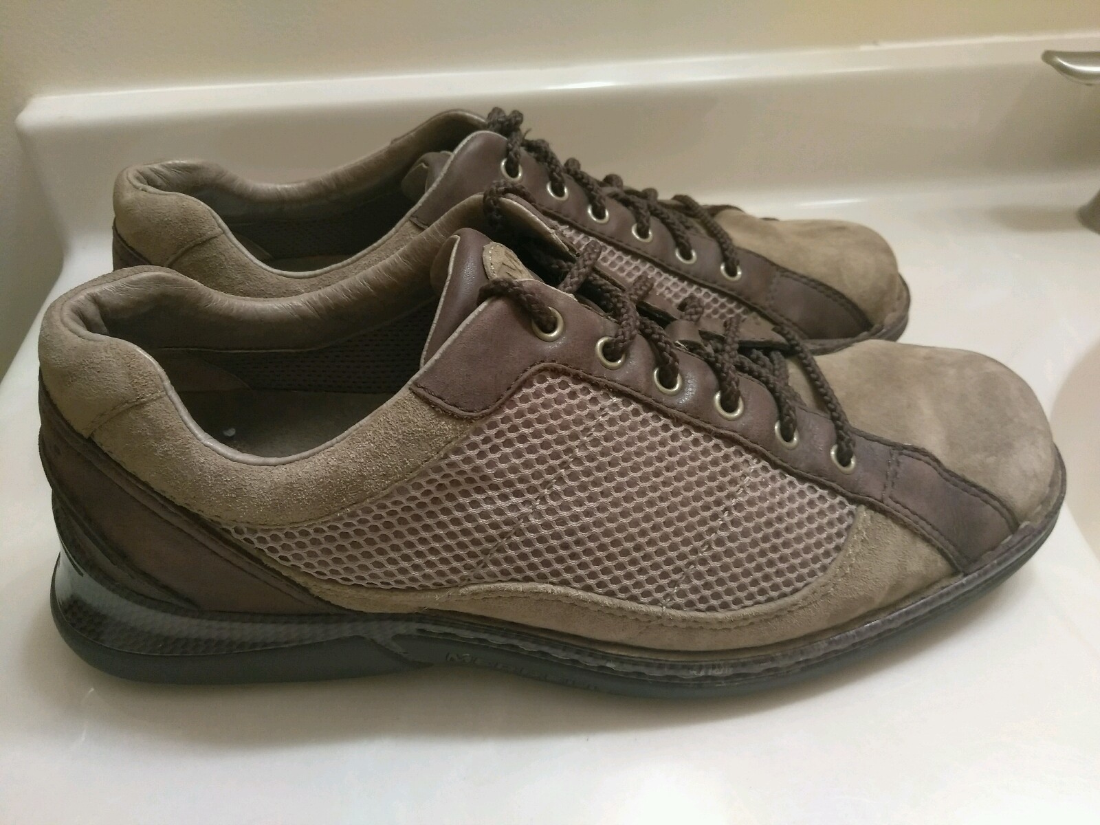 SAOLA Scarpe Oxford Merrell Air Cushion da uomo in pelle scamosciata grigia misura 10 5M