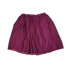 Garnet Hill Ottoman Mesh Stripe Aline Skirt